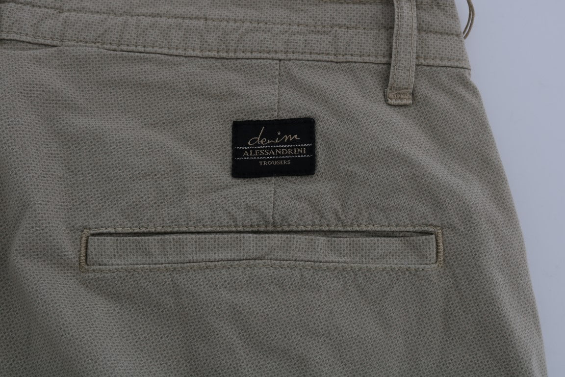 Pair of light brown cargo shorts with pockets on front
