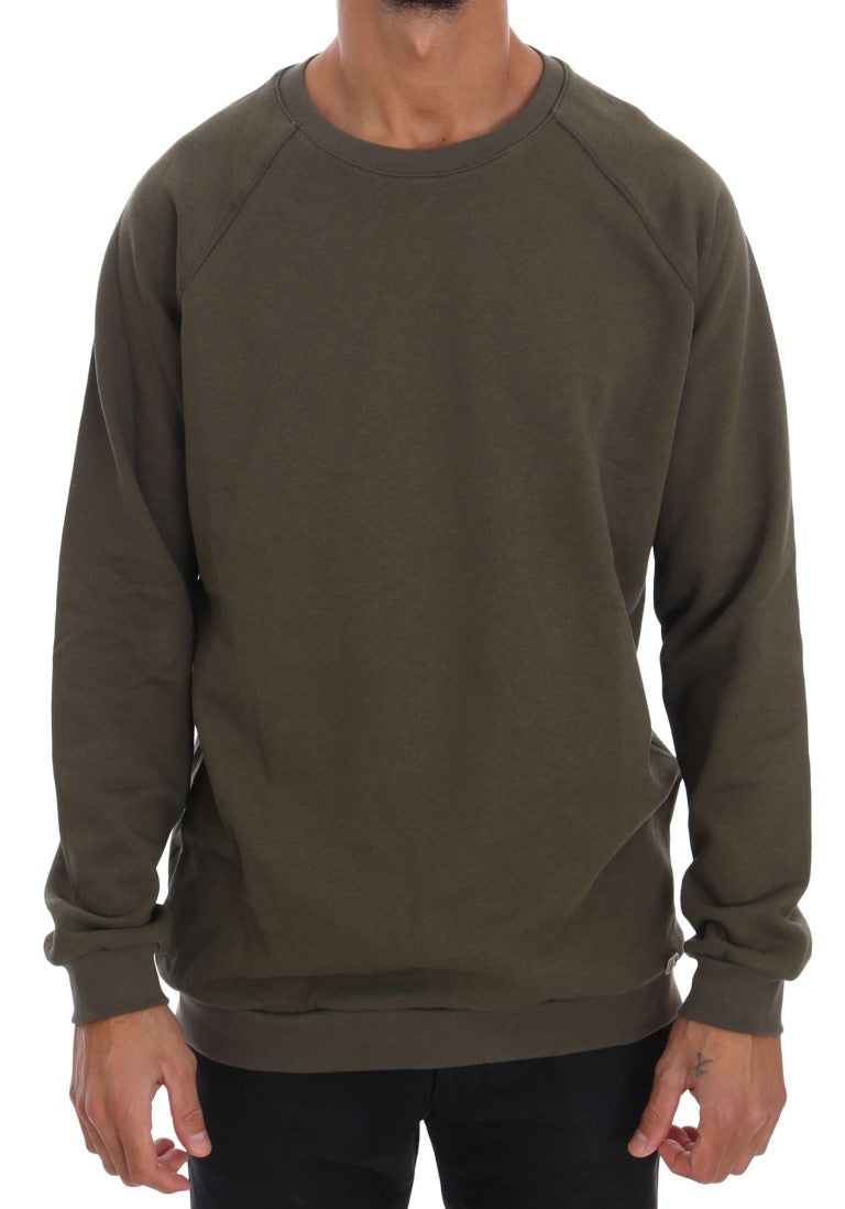 Long sleeve olive green sweatshirt
