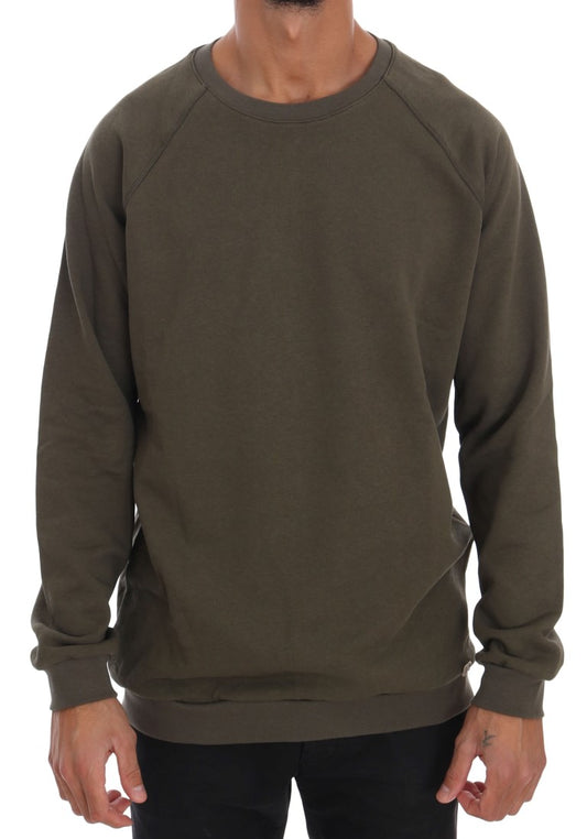 Long sleeve olive green sweatshirt