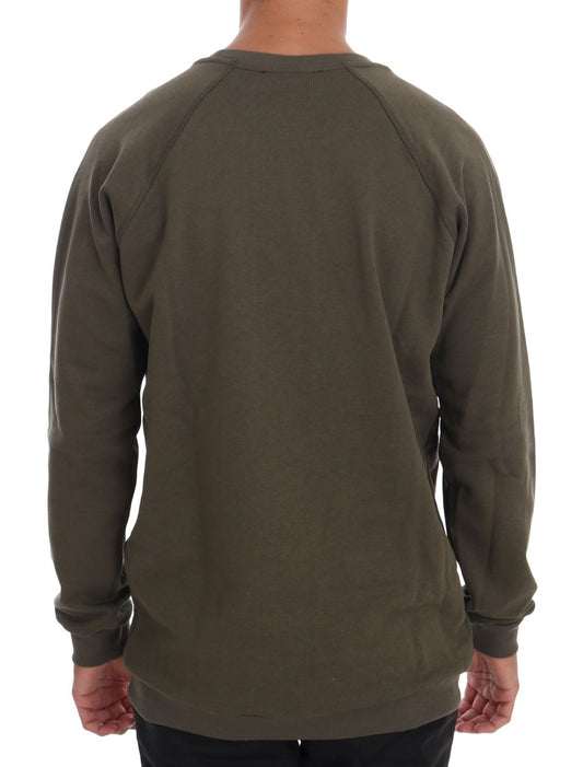 Long sleeve olive green sweatshirt