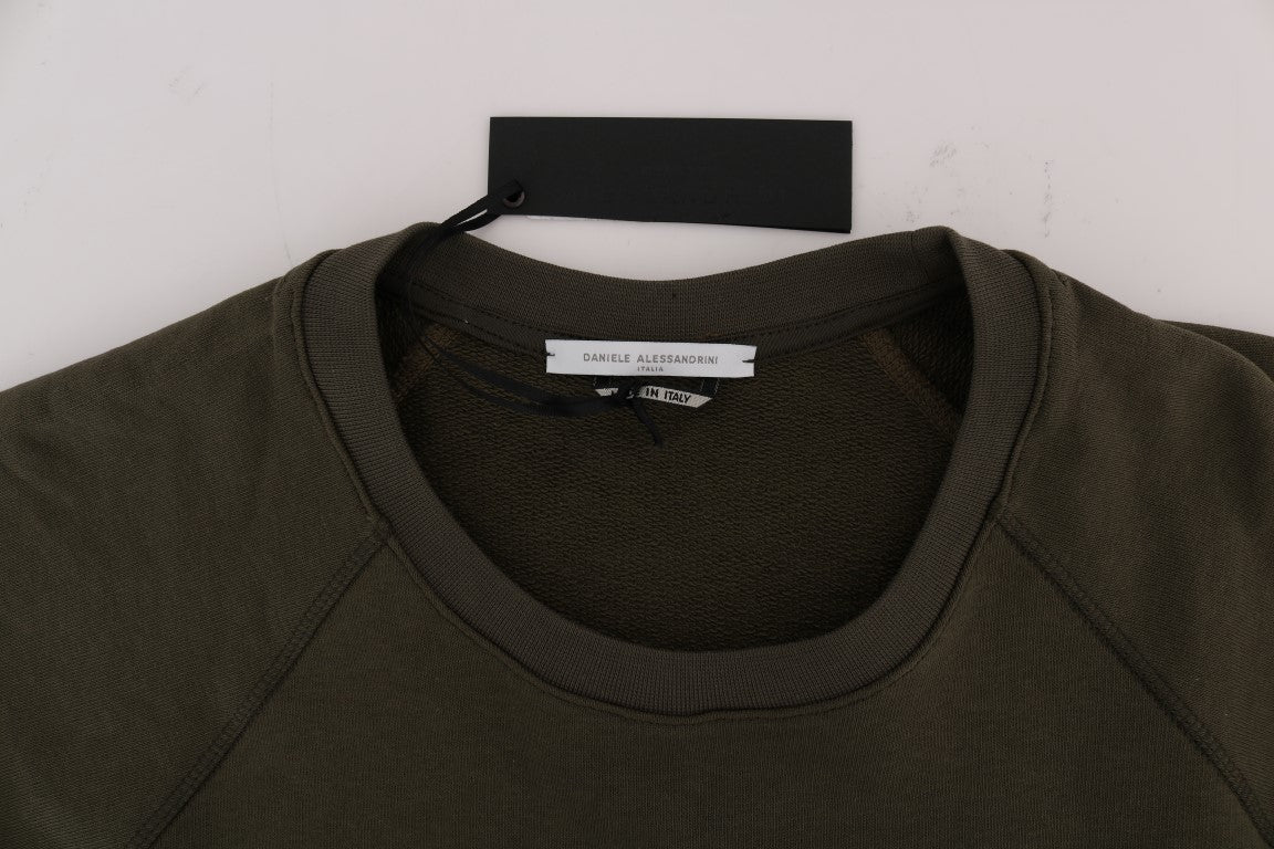 Green long sleeve shirt on hanger