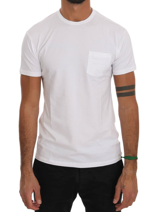 White t-shirt with pocket on front