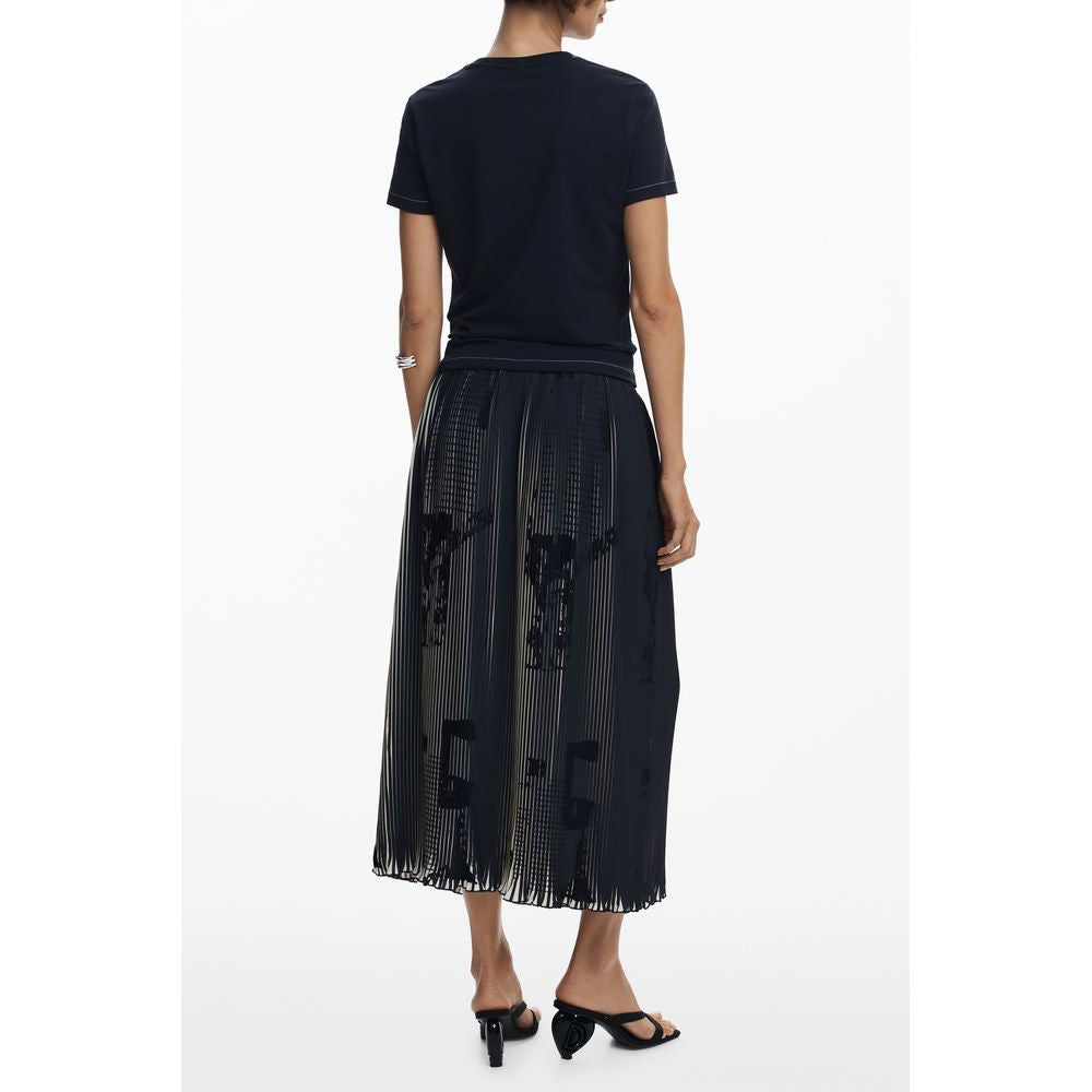 Black skirt with fringe detailing