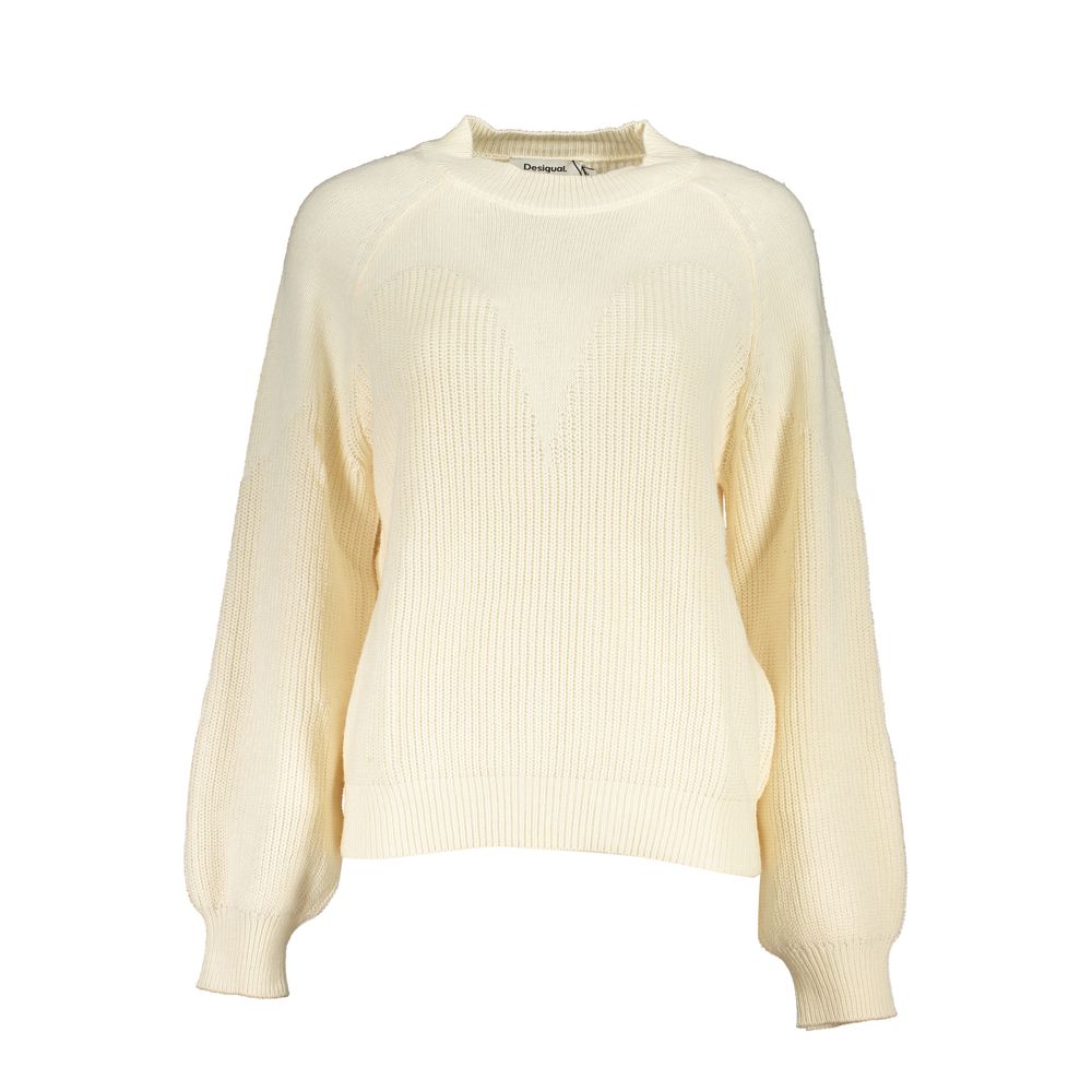 Yellow knitted sweater on display
