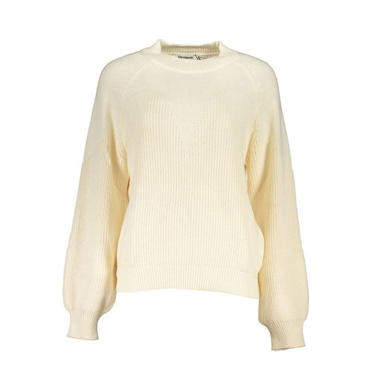 Yellow knitted sweater on display