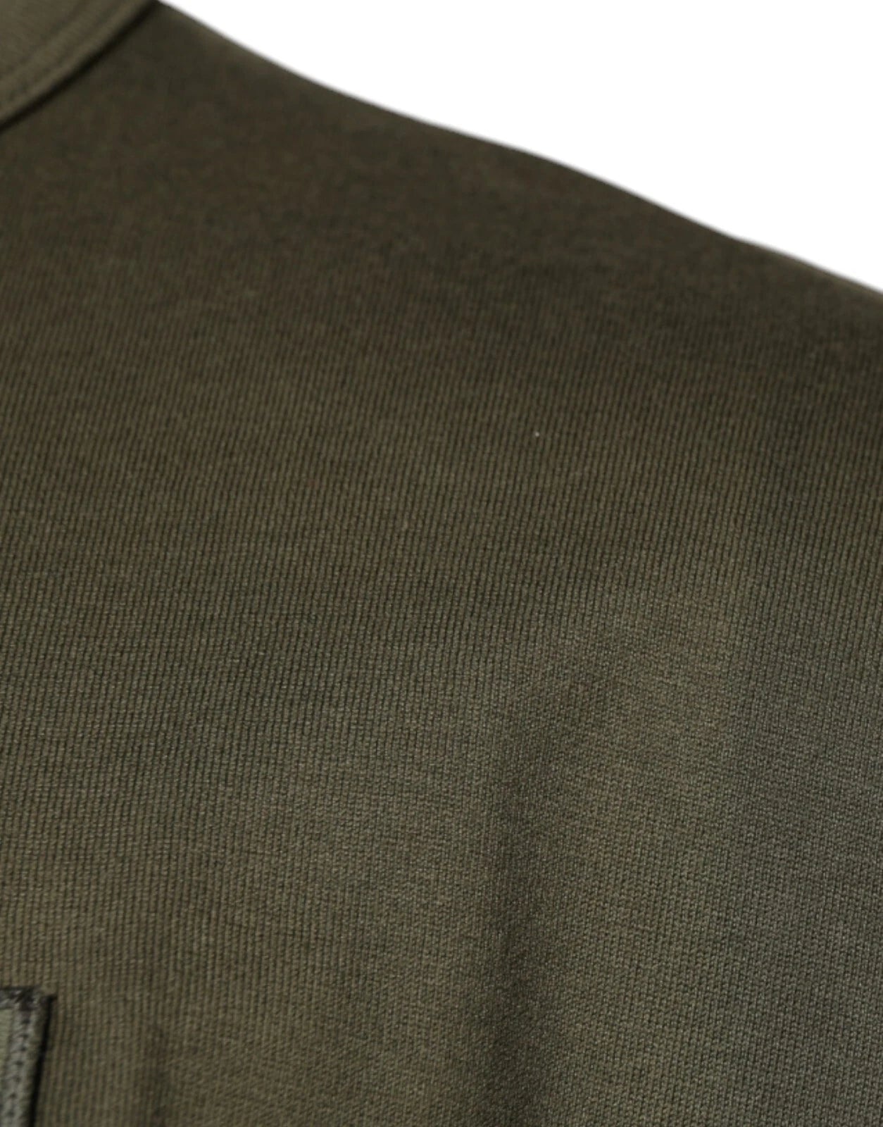 Green fabric on mannequin
