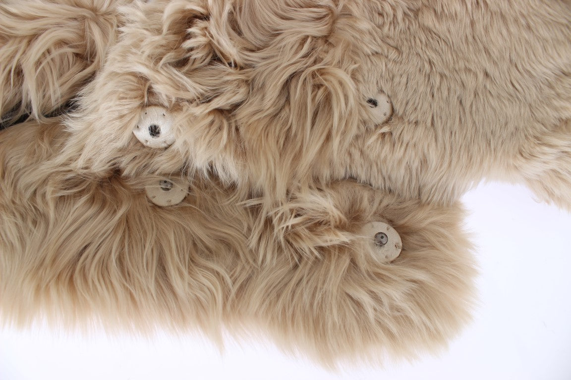 Fuzzy brown furry fabric