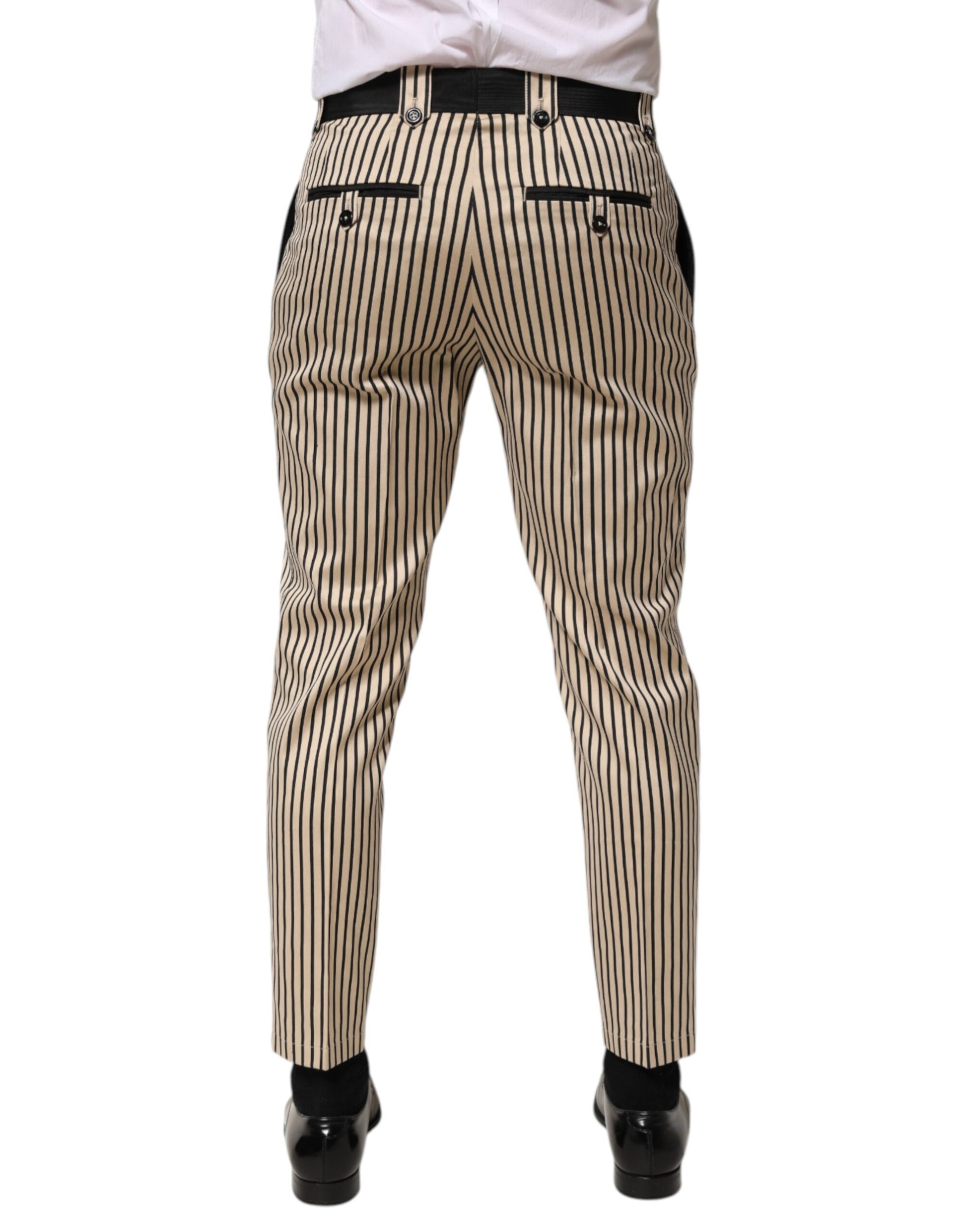 Pair of men's trousers with vertical stripes
