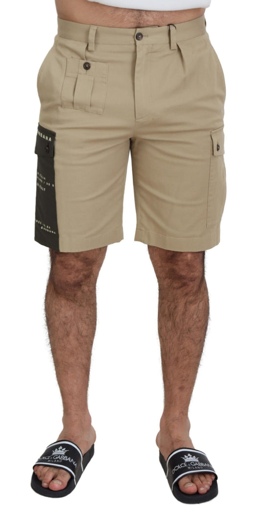 Man wearing khaki shorts and flip flops