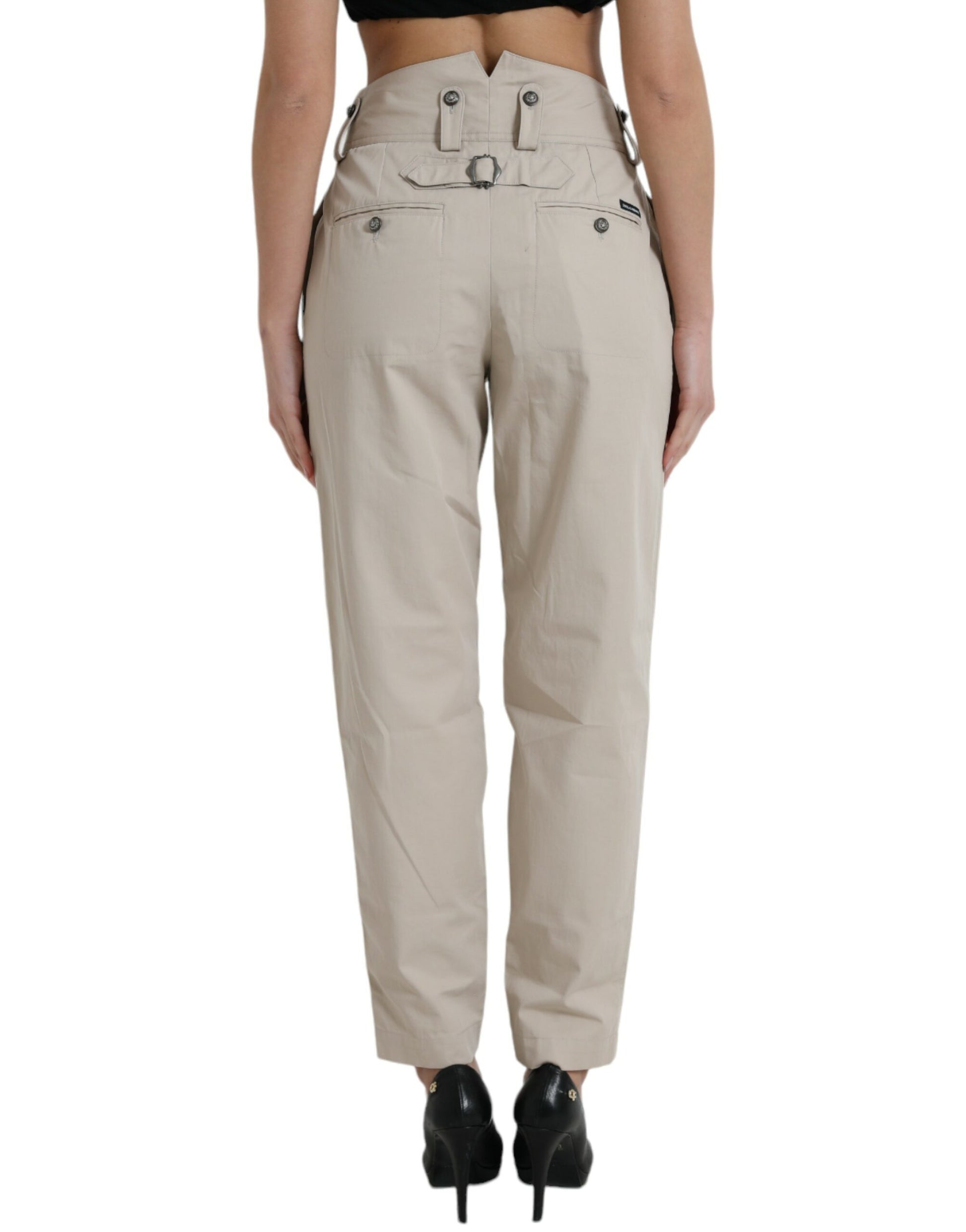 Tan cargo pants on a mannequin