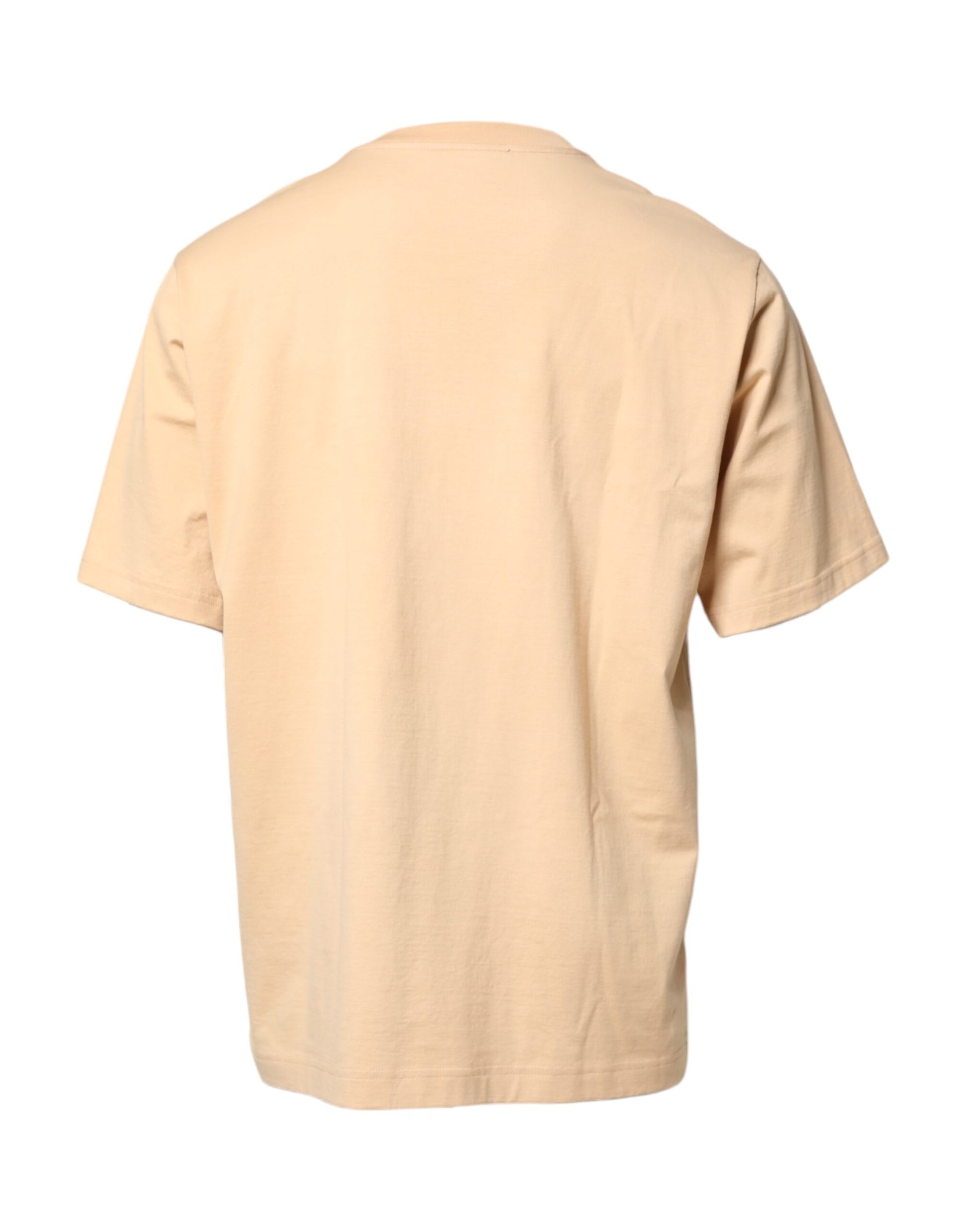 Back of short sleeve shirt in neutral color