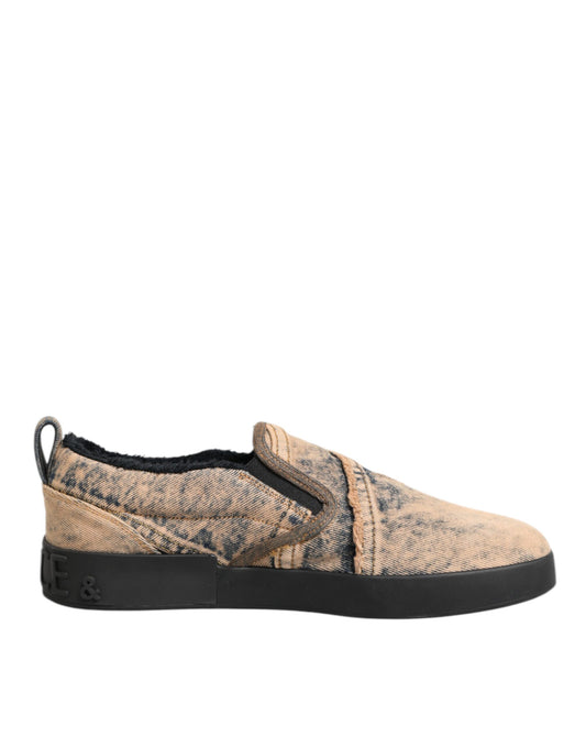 Brown shoe with black sole