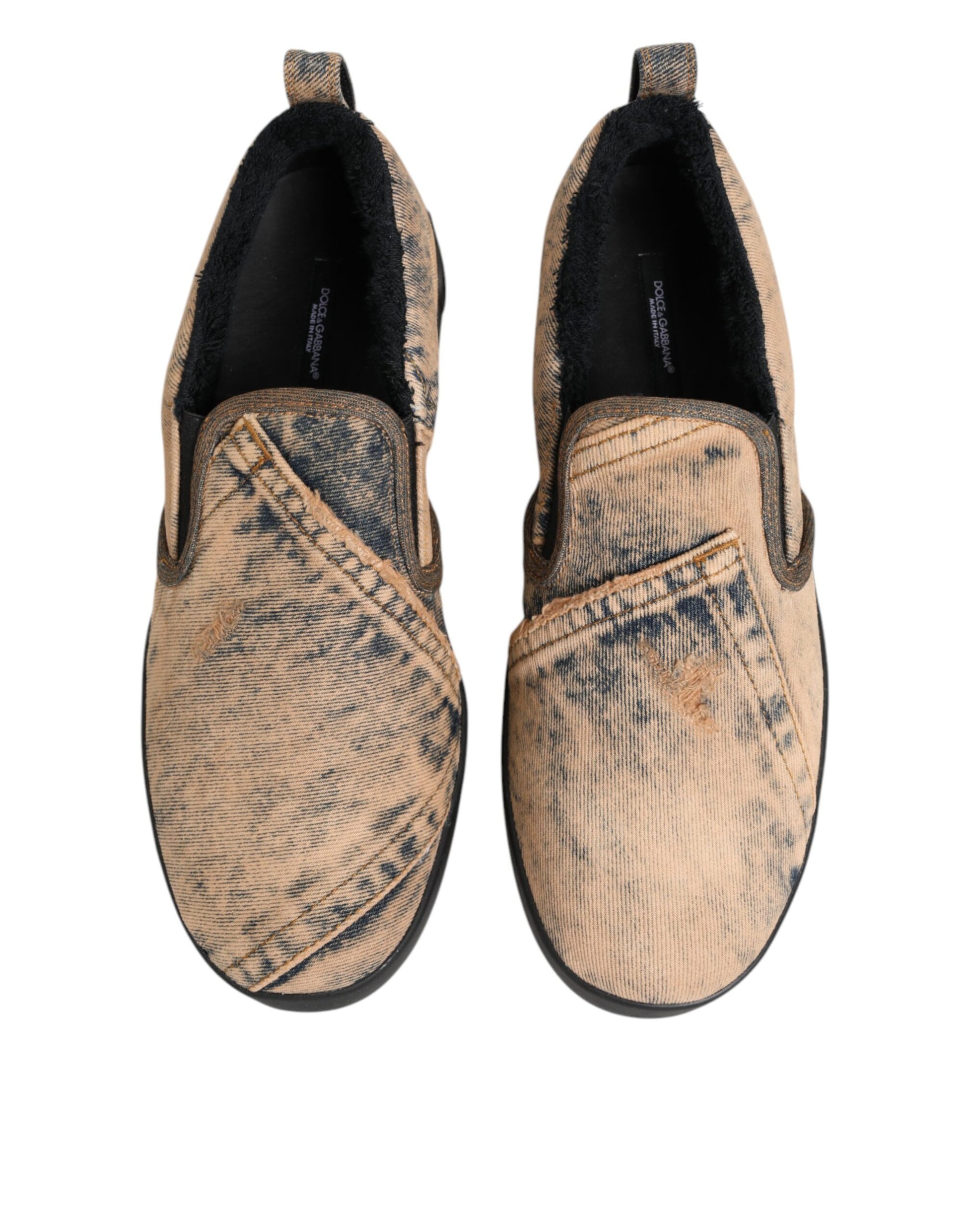 Pair of women's shoes with animal print design