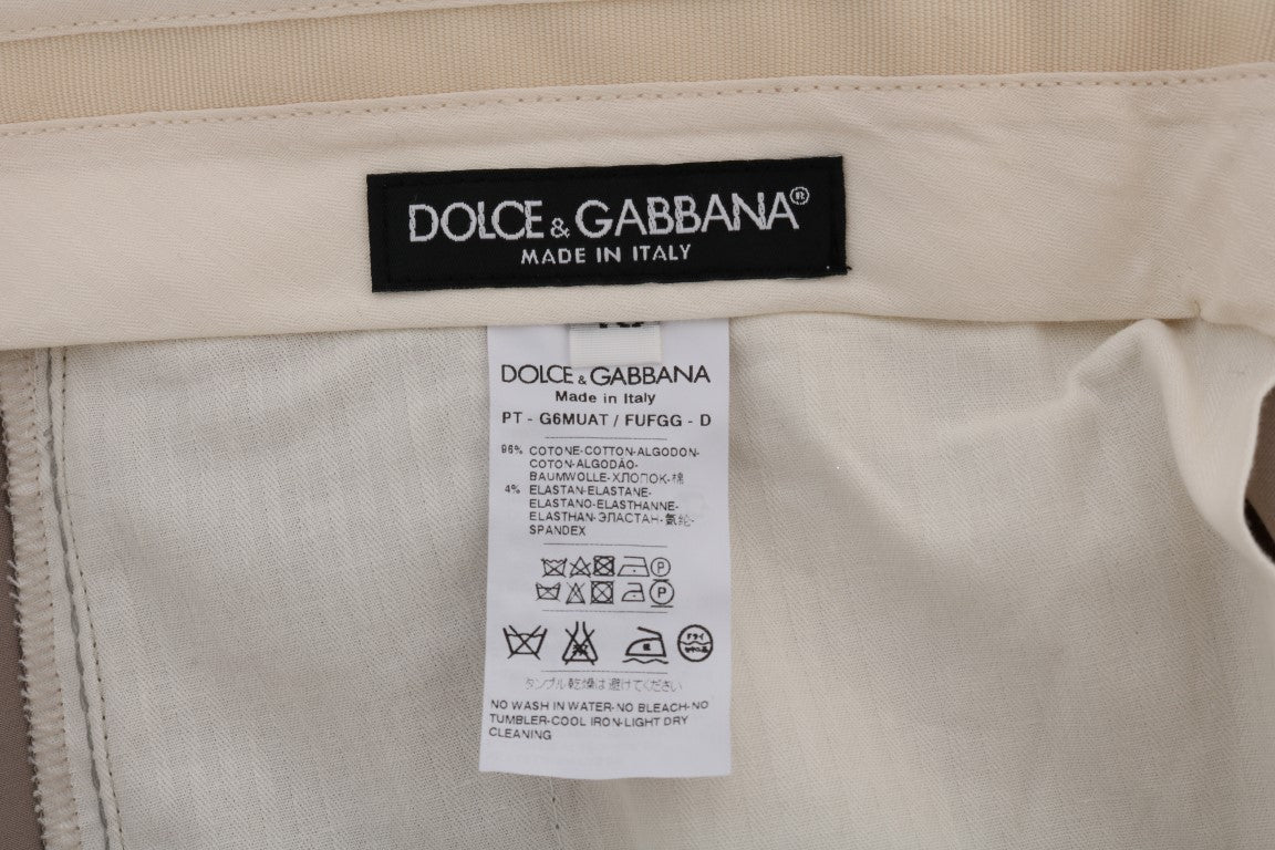 White tag on beige fabric