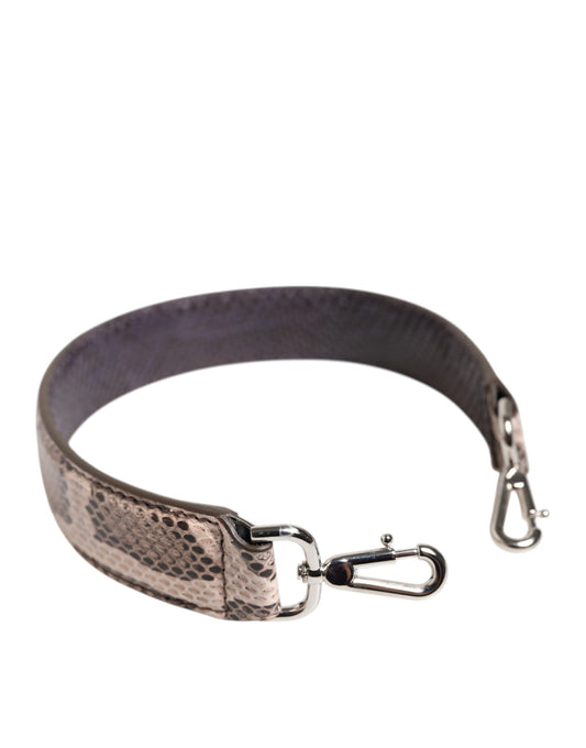 Brown leather belt with silver buckle