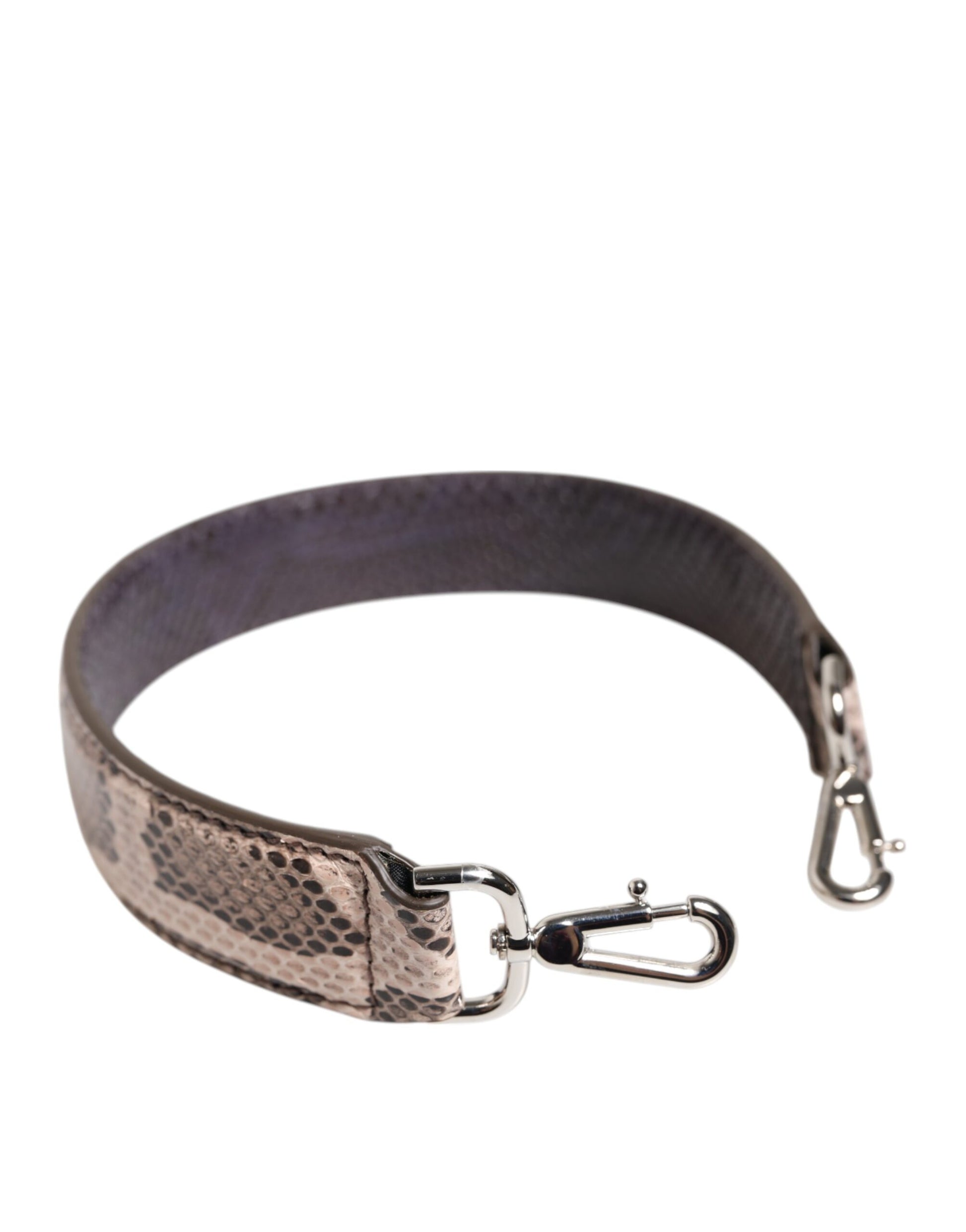 Brown leather belt with silver buckle