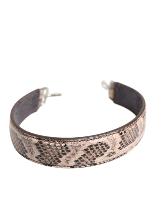 Bracelet with snake skin texture