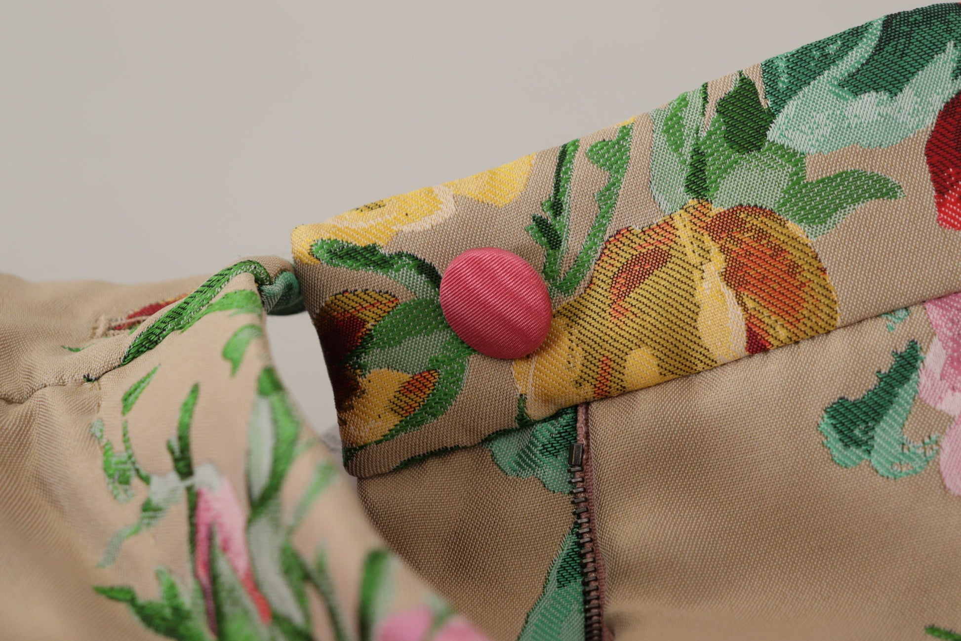A pair of high waist floral pants by Dolce & Gabbana