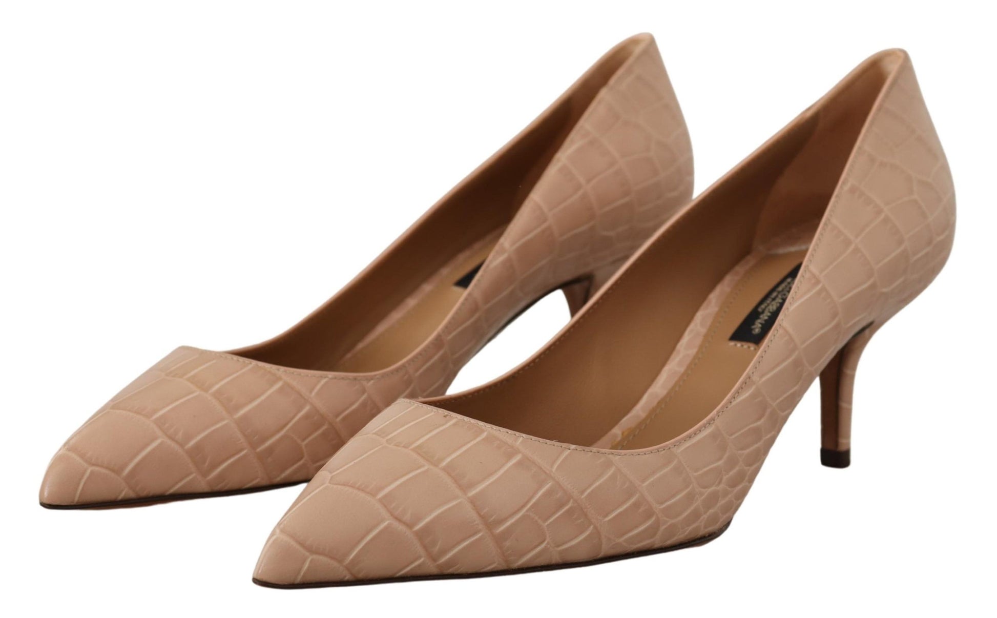 Pair of women's dress shoes with pointed toe and stiletto heel