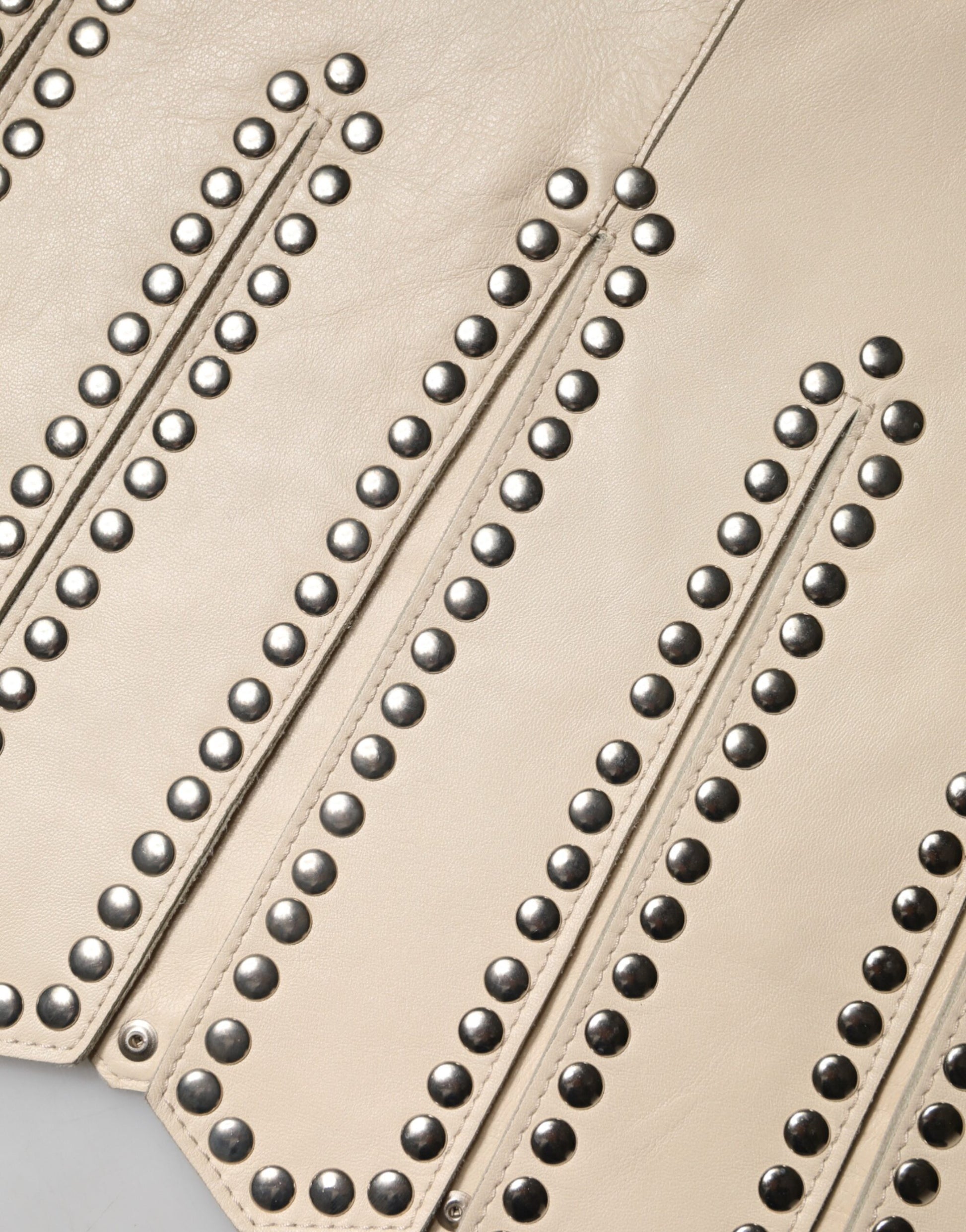 Row of studded leather belts