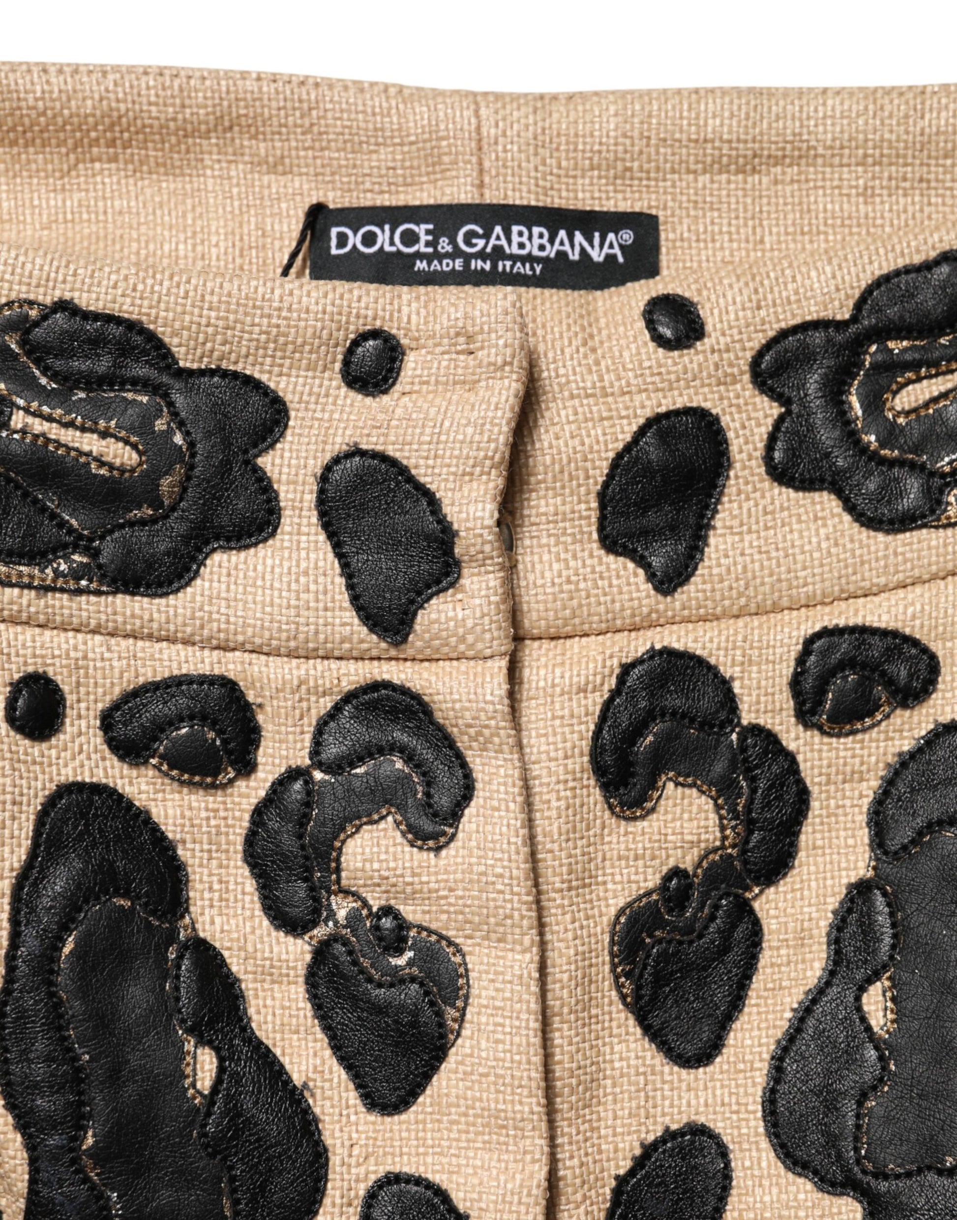 Pair of women's trousers with animal print design