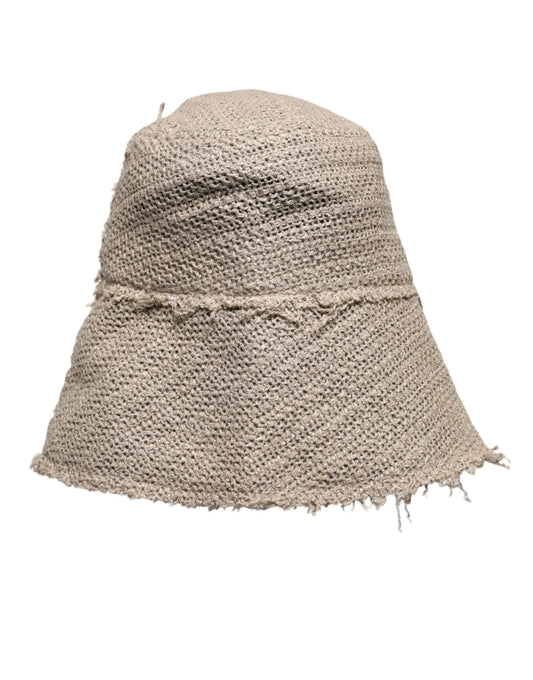 Woven hat made from natural fibers