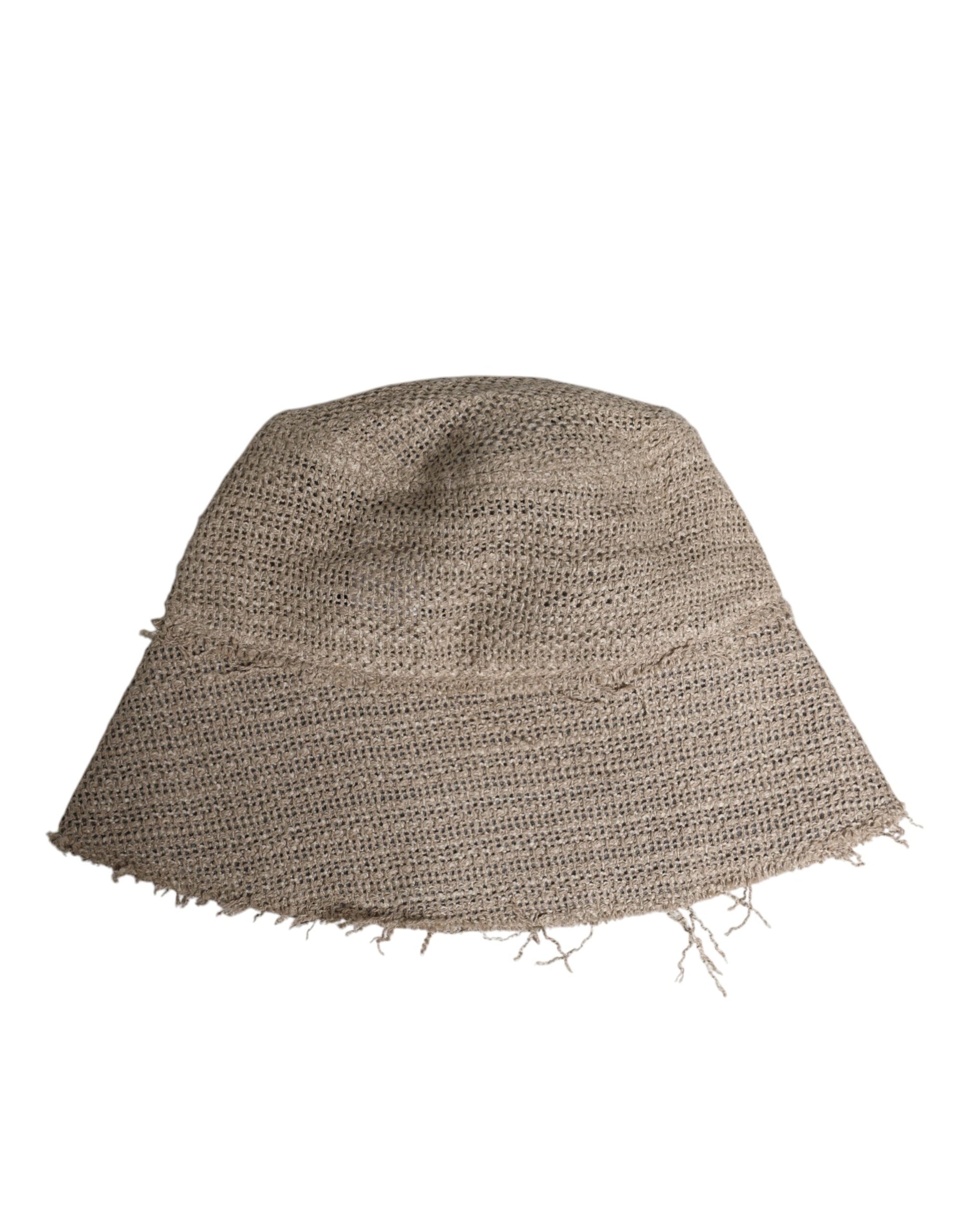 Woven hat with fringe detailing