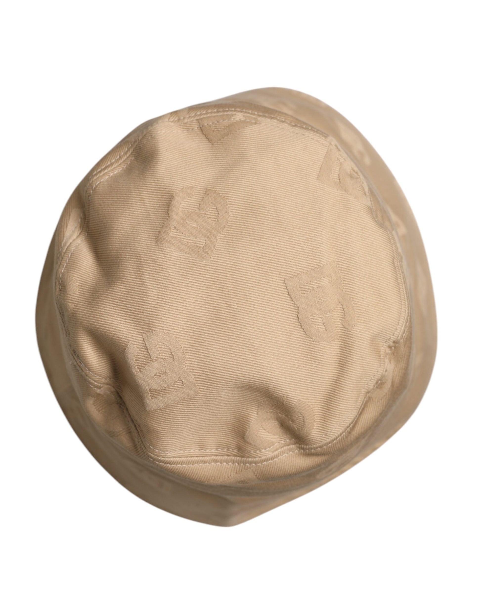 Tan round fabric item