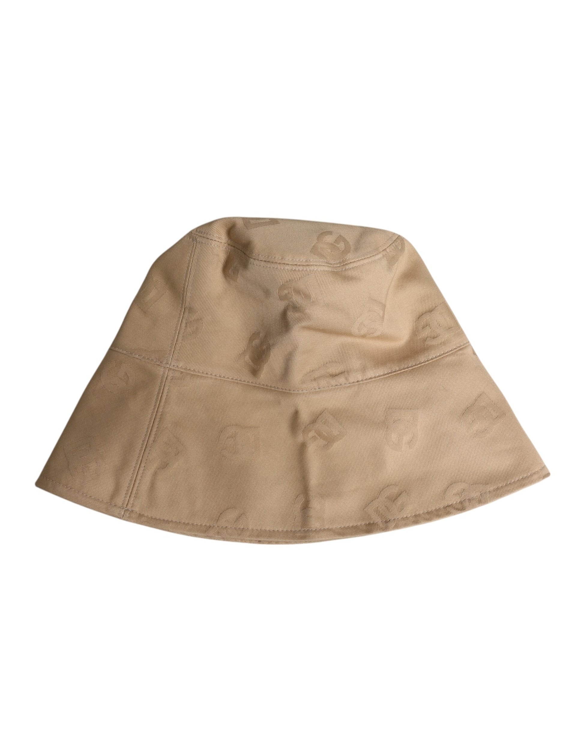 Tan hat on white background