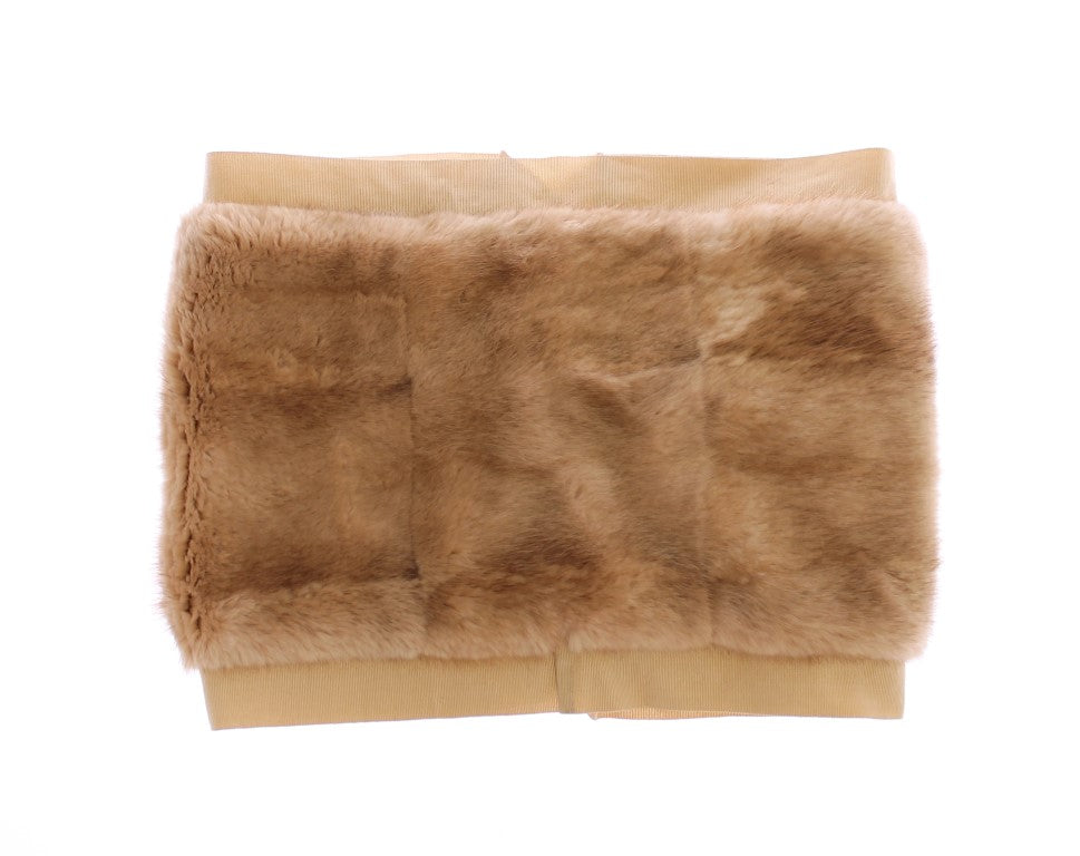 Brown furry fabric item