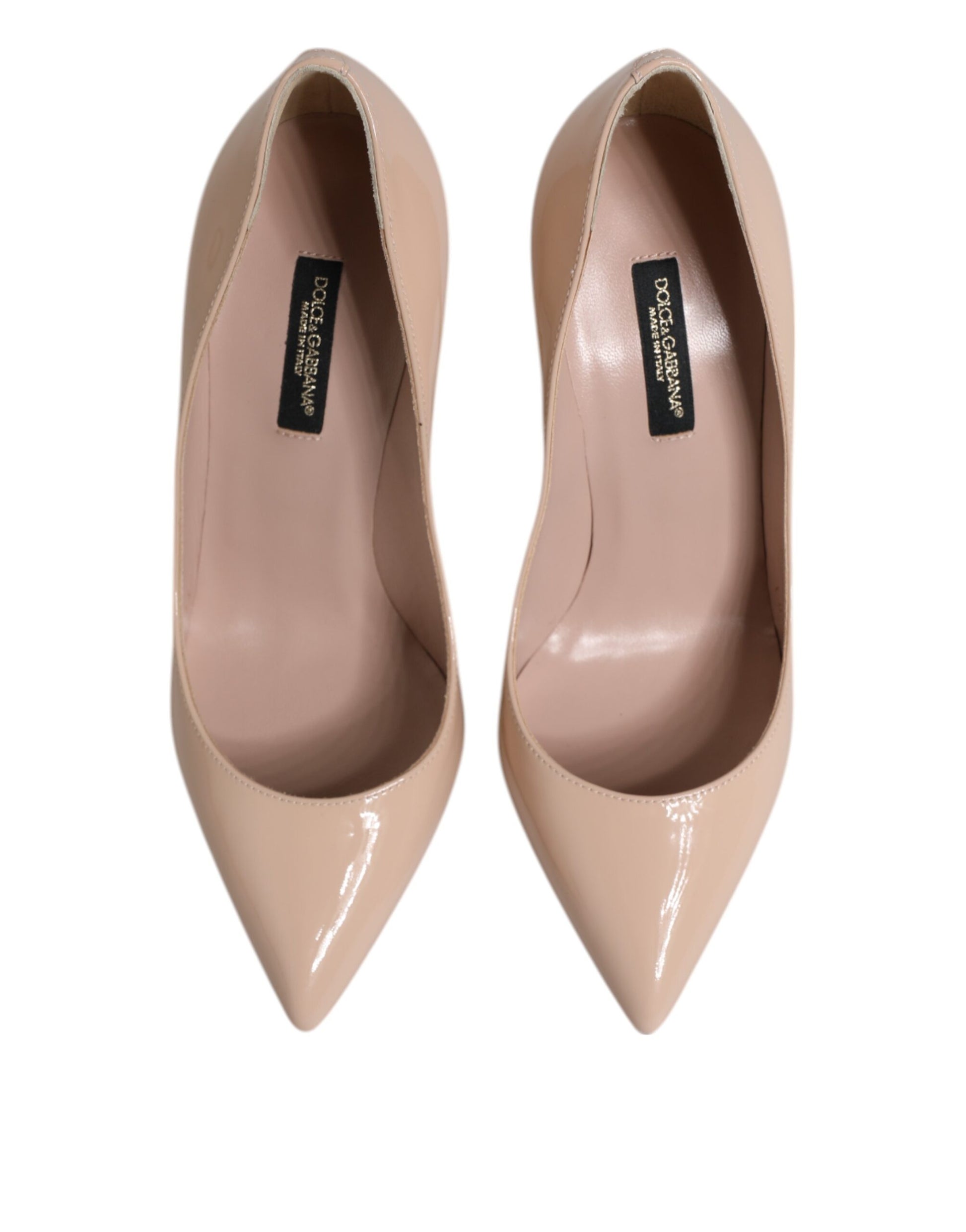 Pair of women's pumps in a light beige color