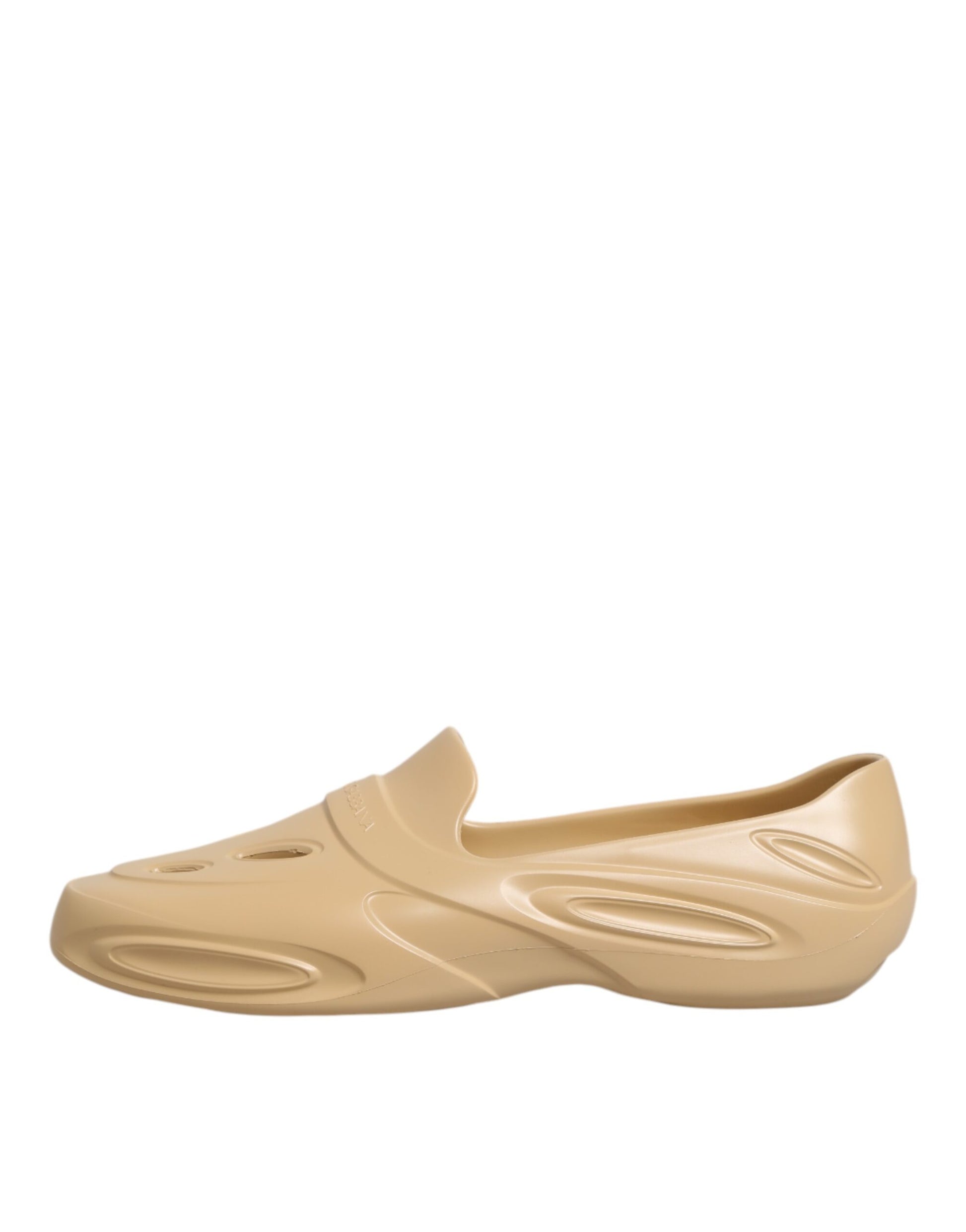 Tan shoe with a strap over the top