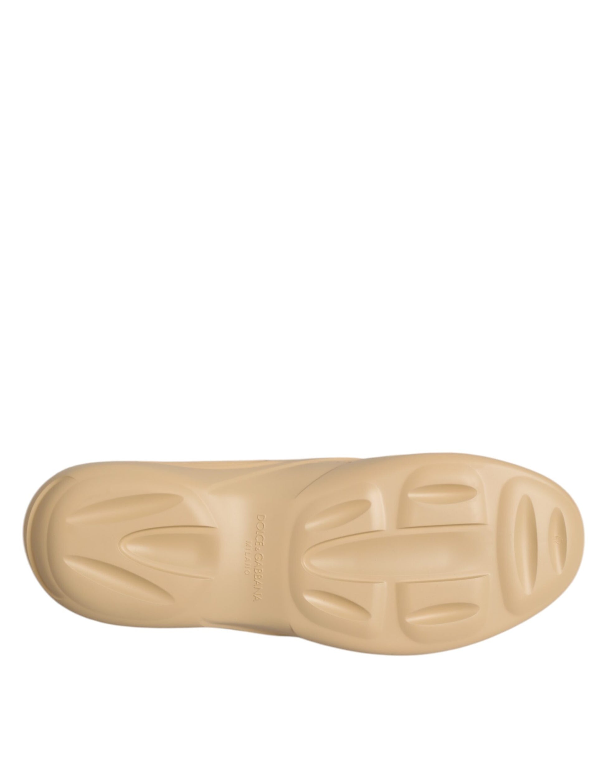 Tan shoe sole on white background