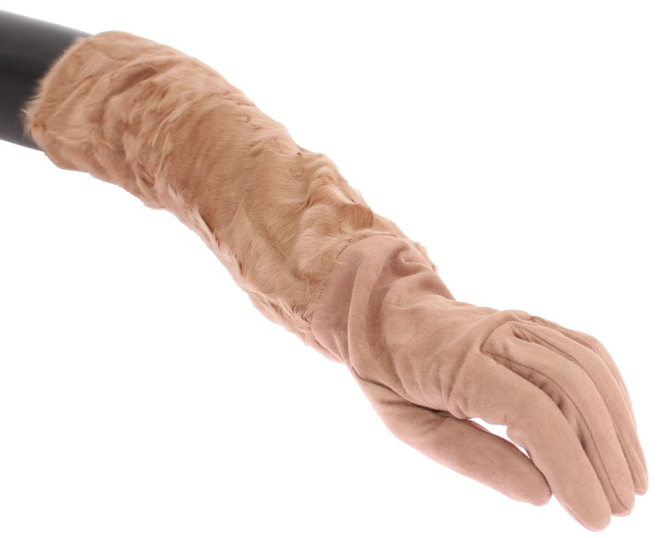 Pair of brown gloves