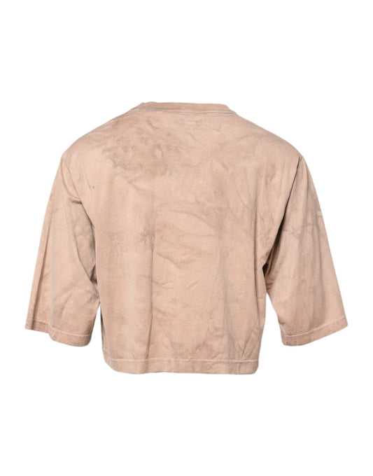 Old brown jacket with stains on back