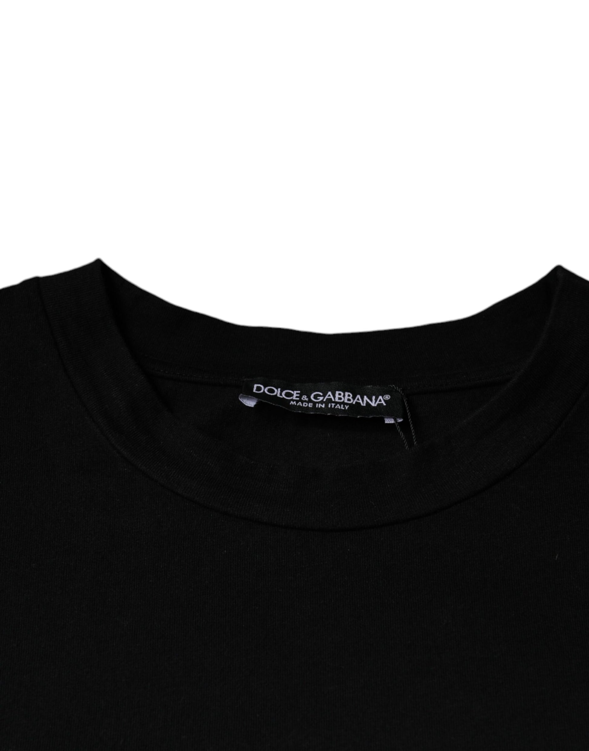 Black t-shirt on hanger