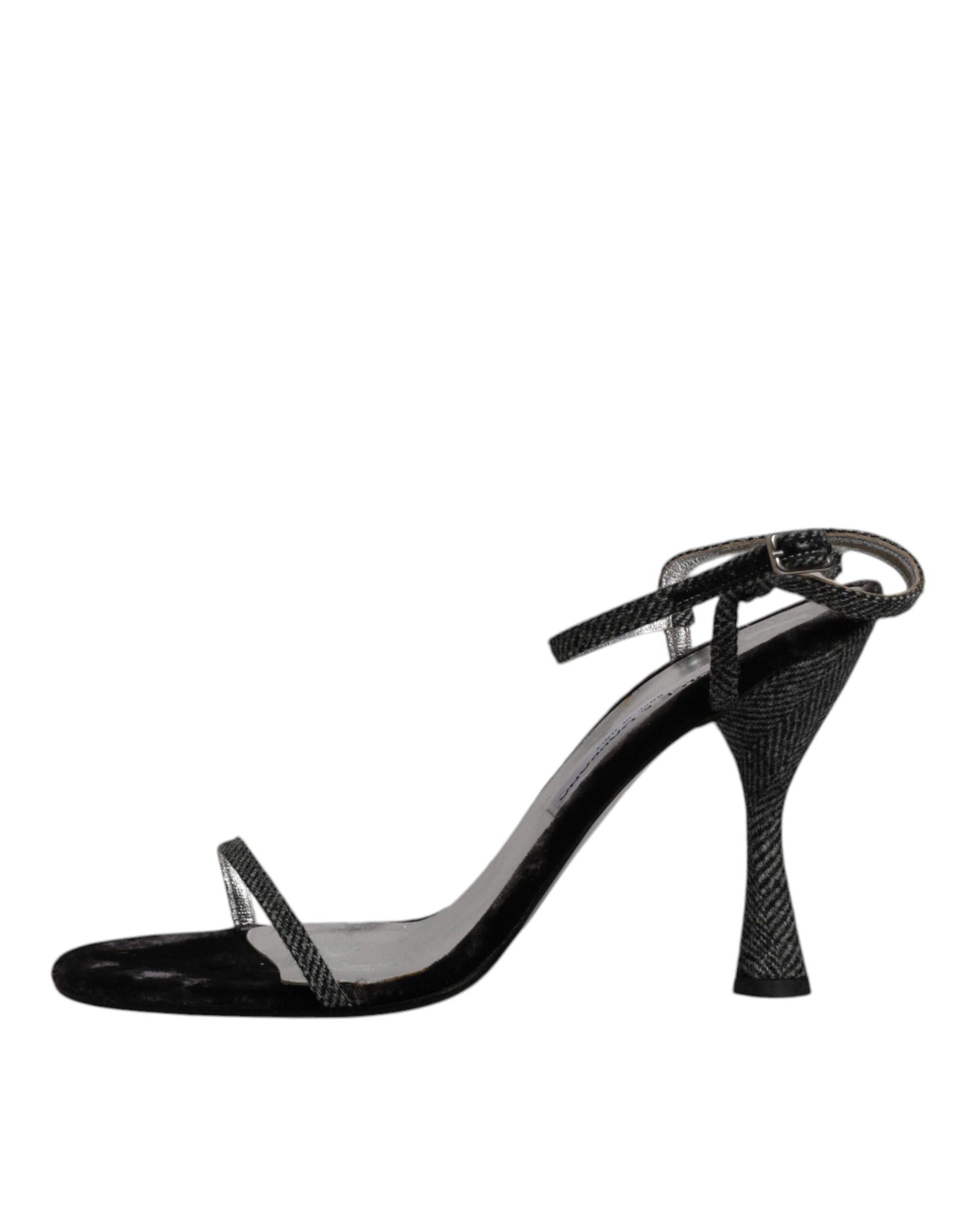 High heel shoe with ankle strap