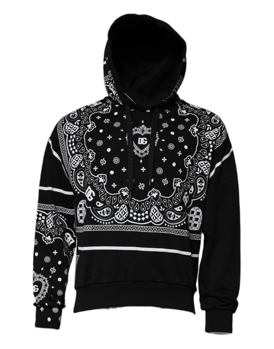 Black hoodie with white skulls and crossbones design