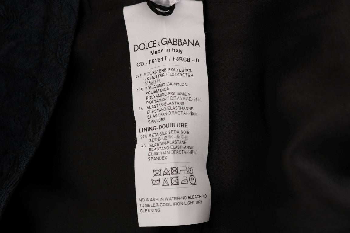 A black blue flare mini dress from Dolce & Gabbana