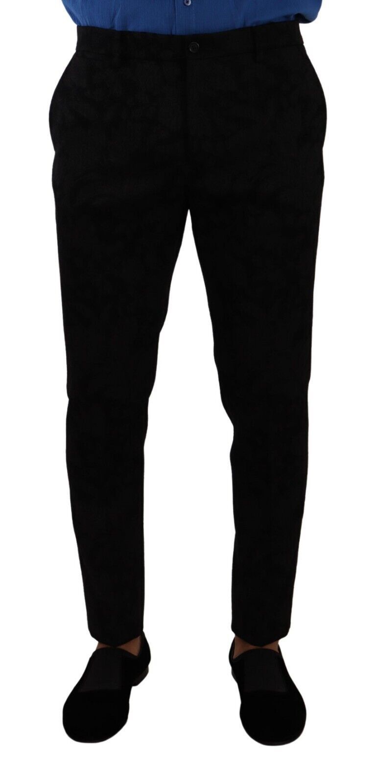 Mannequin wearing black pants and shoes