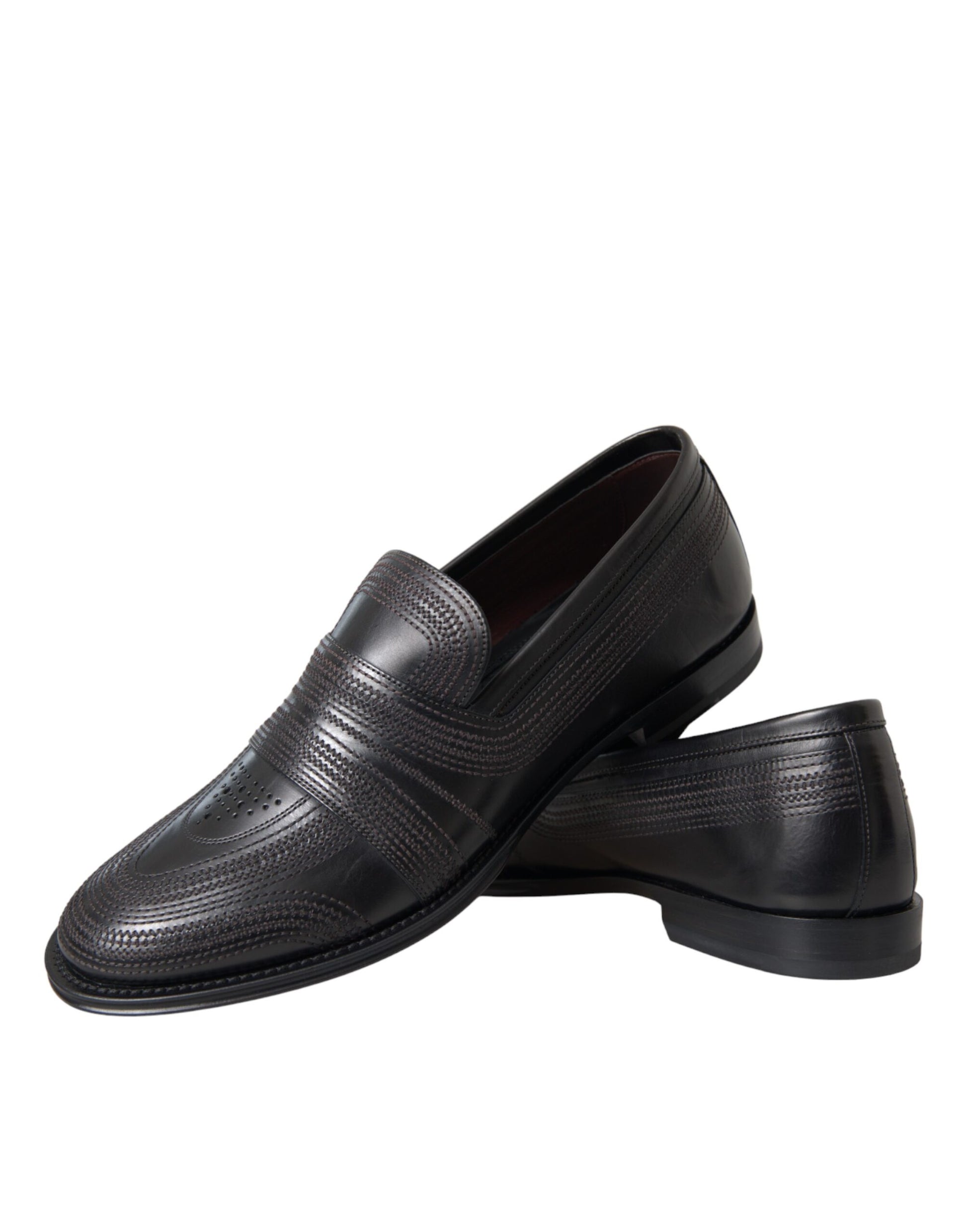 Pair of black dress shoes