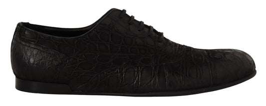 Black sneakers with a patterned design on the side