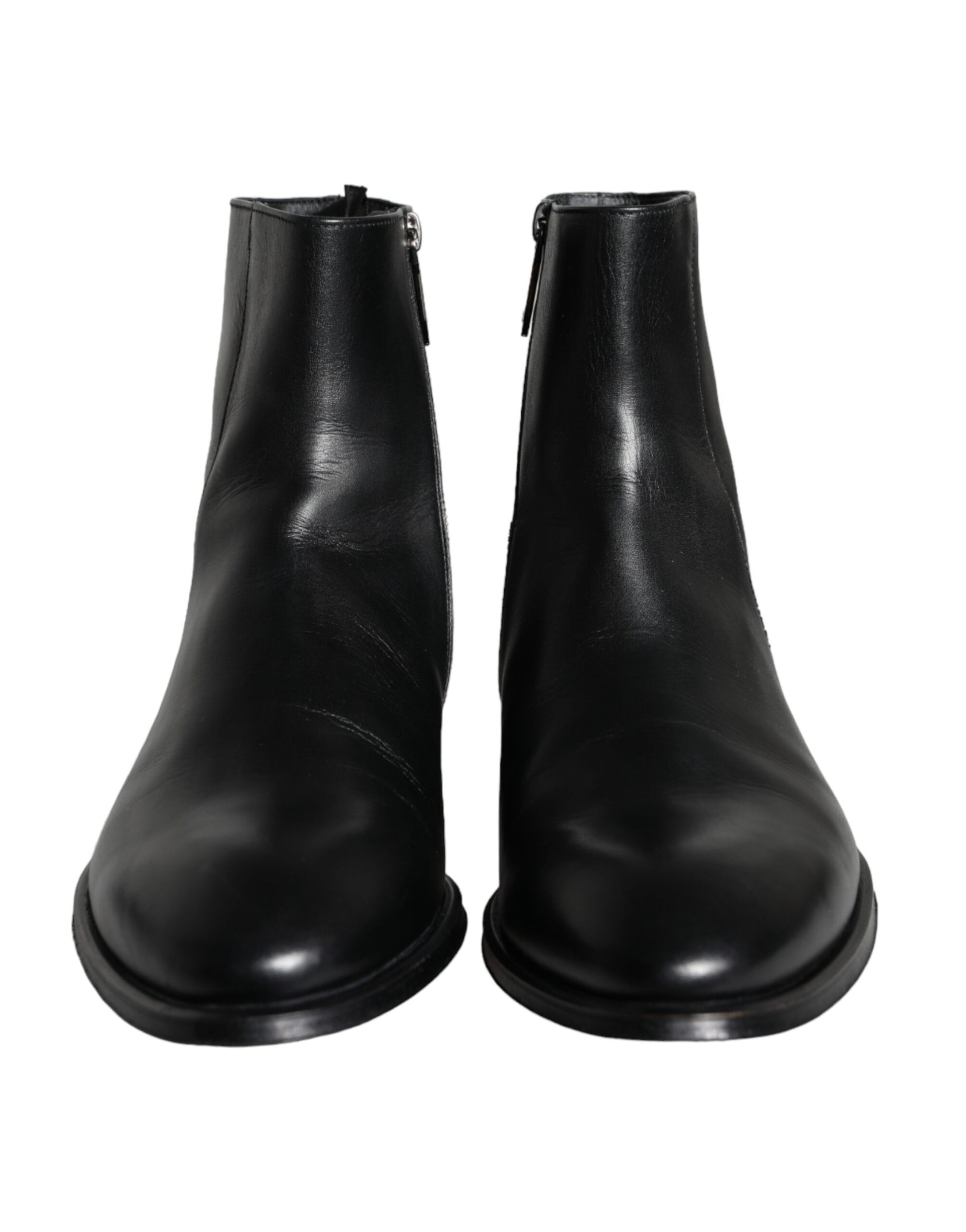 Pair of black leather boots