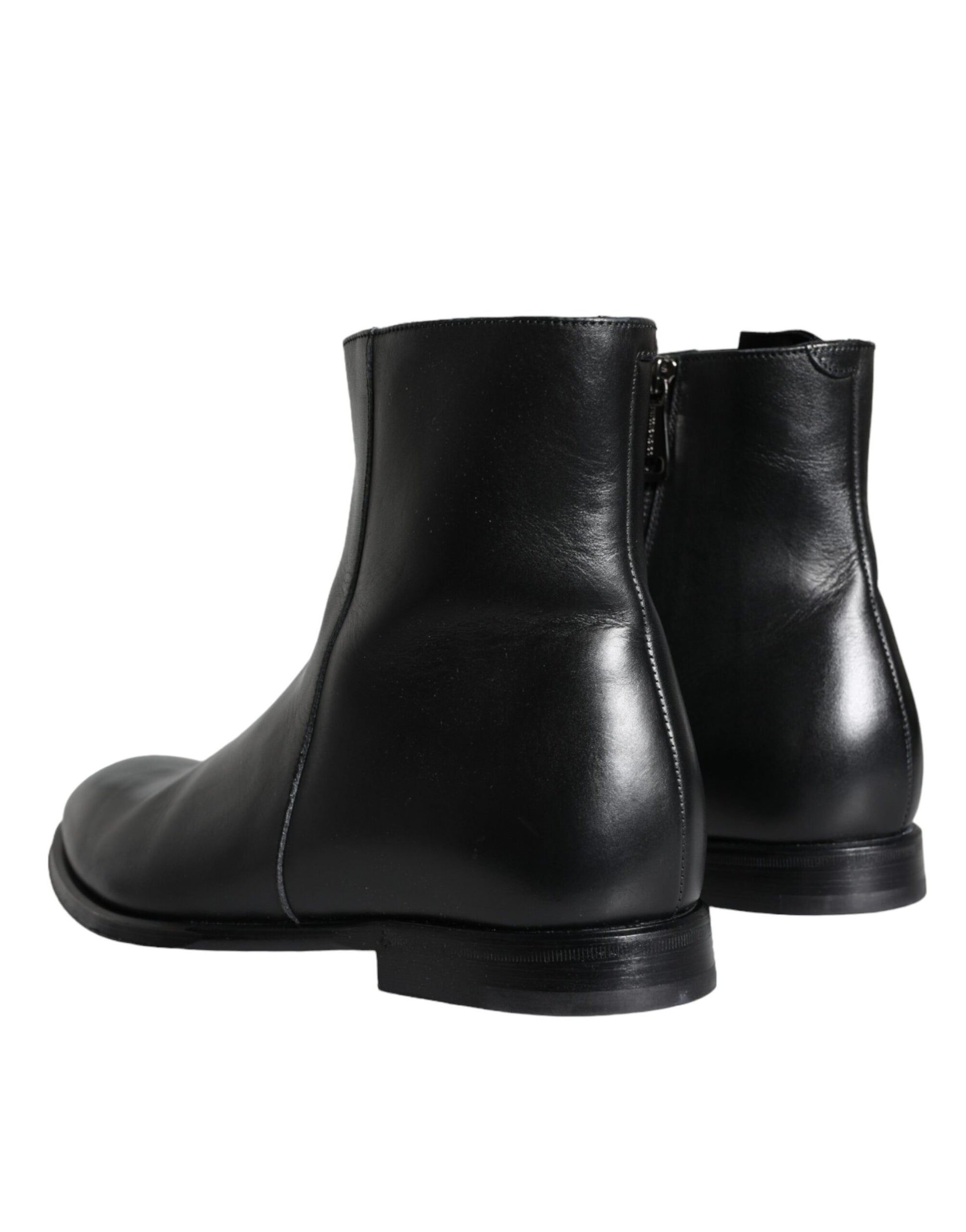 Pair of black leather boots