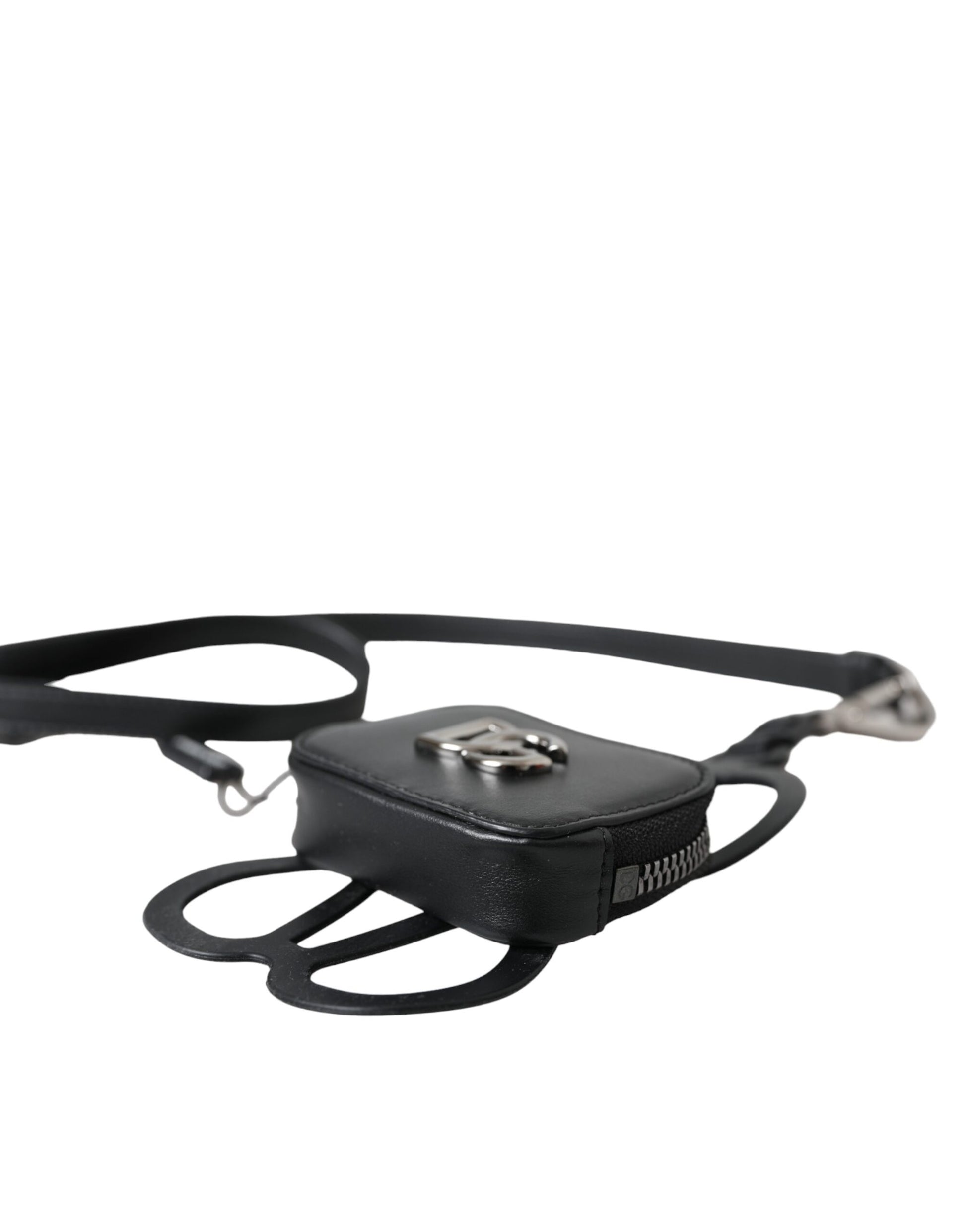 Black camera strap with metal clip