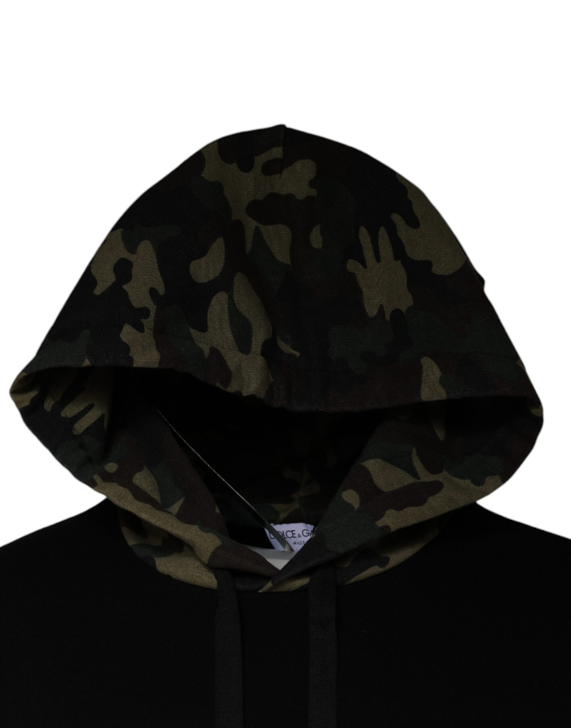 Camouflage hooded sweatshirt