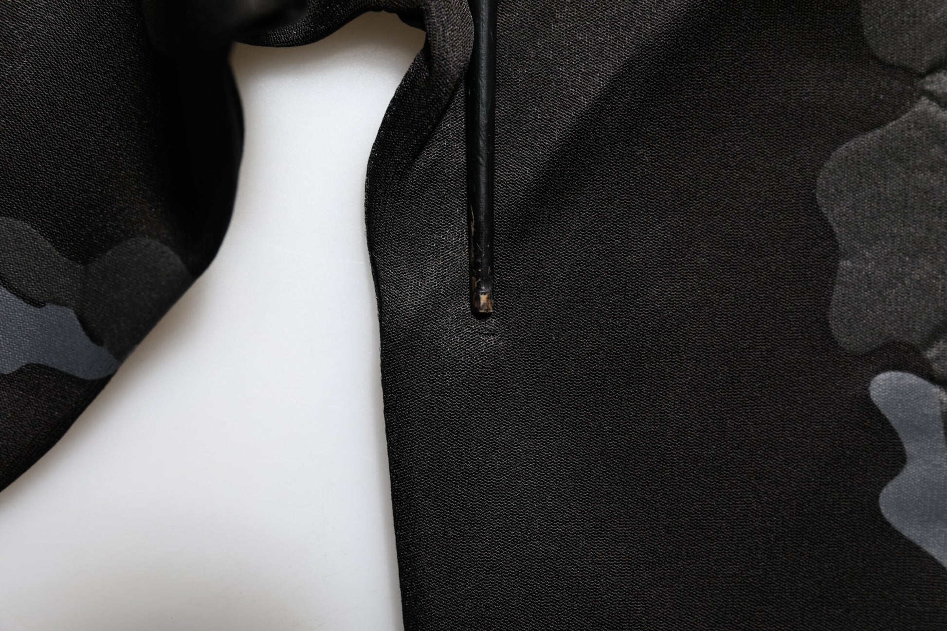 Black camouflage jacket with zipper
