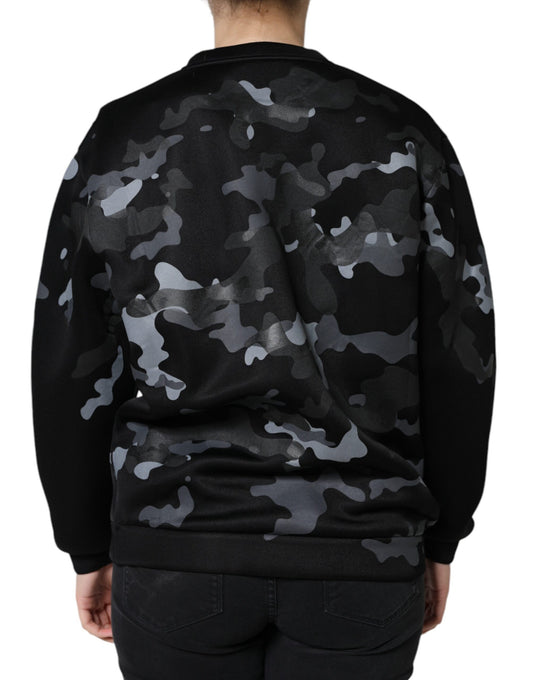 Camouflage hoodie on a person