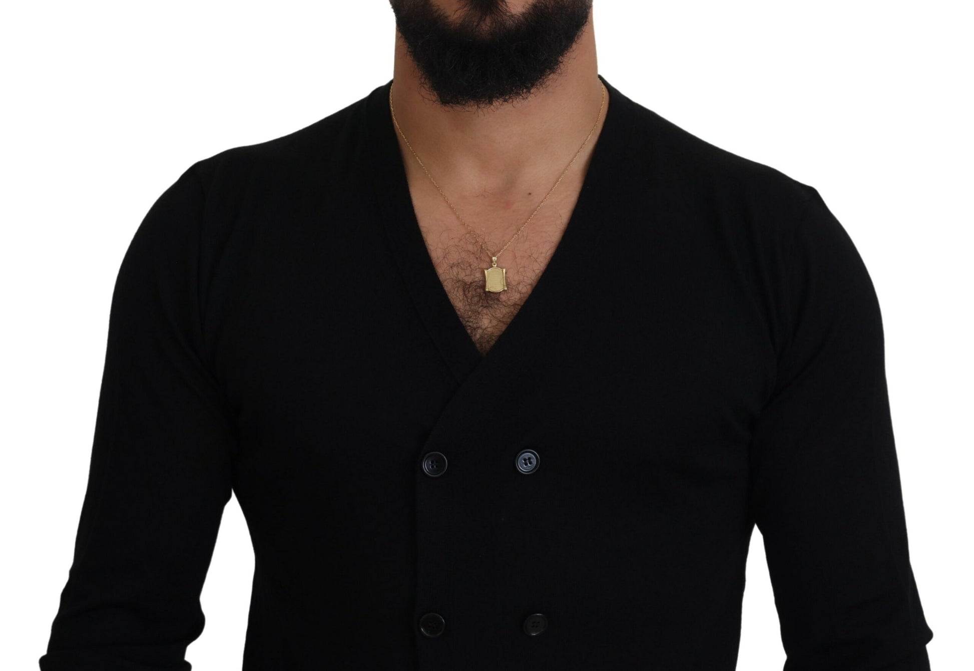 Man wearing black sweater vest