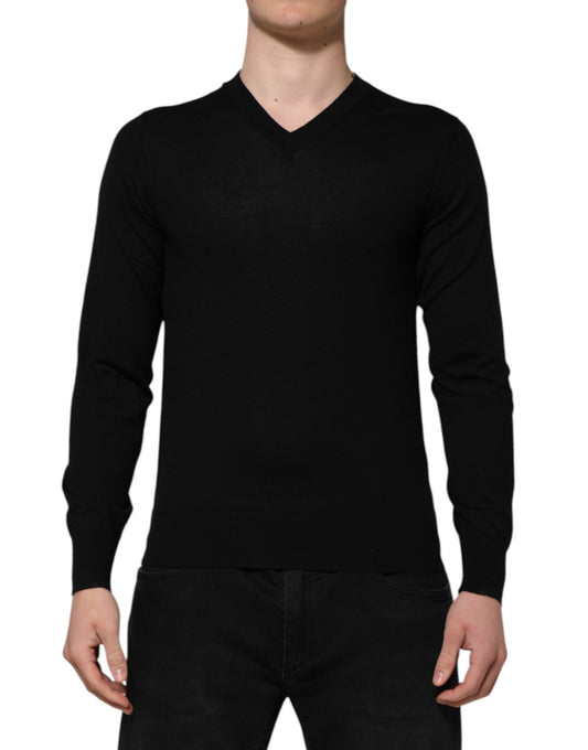 Long sleeve black turtleneck sweater